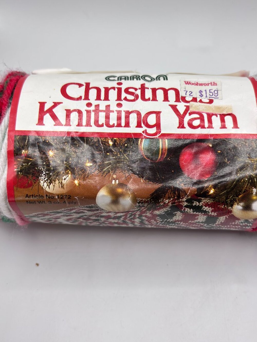 1 Skein Caron 3 Oz Christmas Knitting Yarn Ombre 0935 Worsted Lot 641324205 VTG